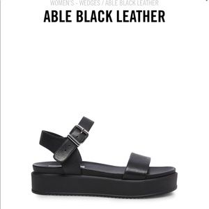 Steve Madden Black Wedges